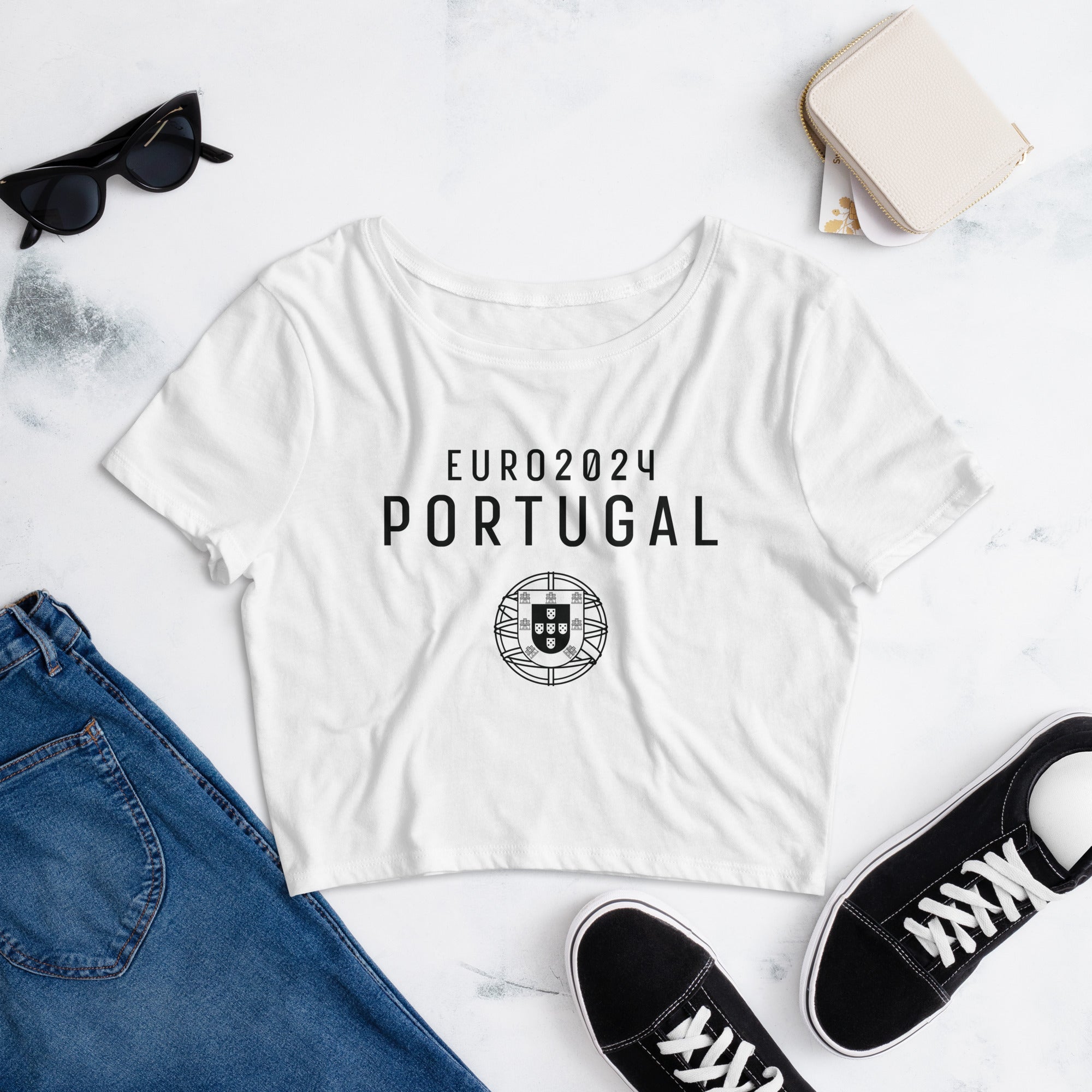 Portugal EuroCup2024 Women’s Crop Tee