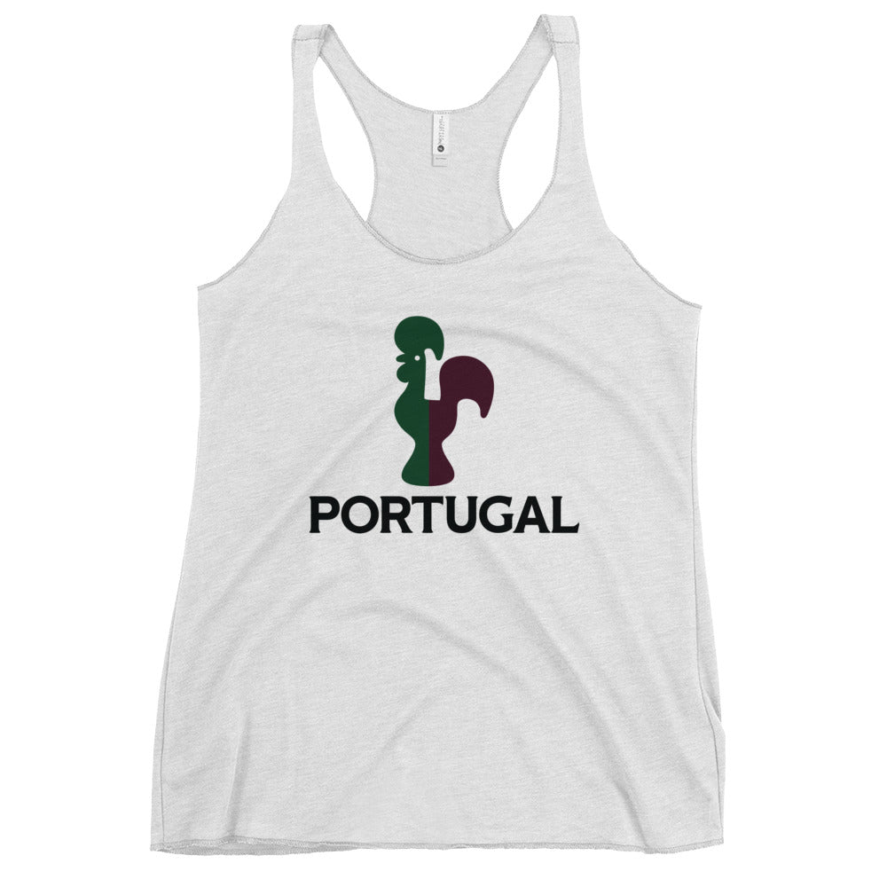 Portuguese Rooster Women's Racerback Tank