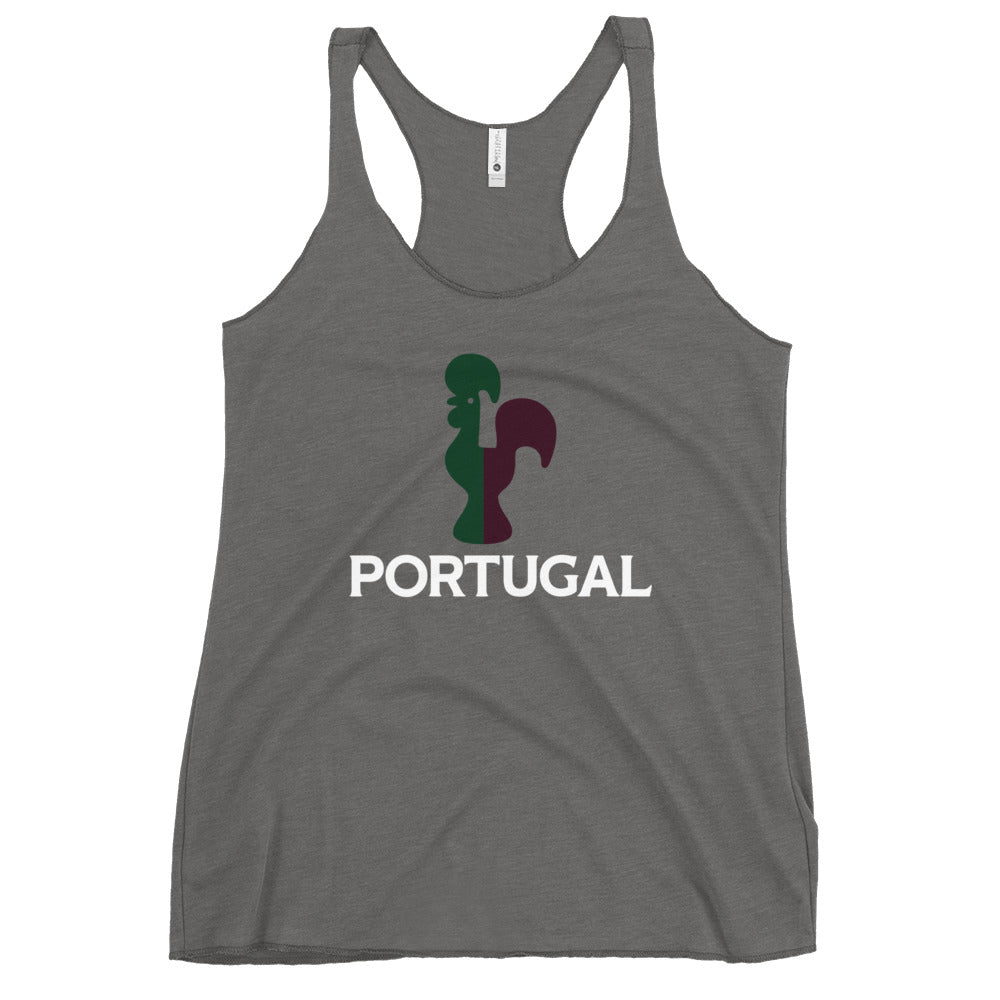 Portuguese Rooster Women's Racerback Tank