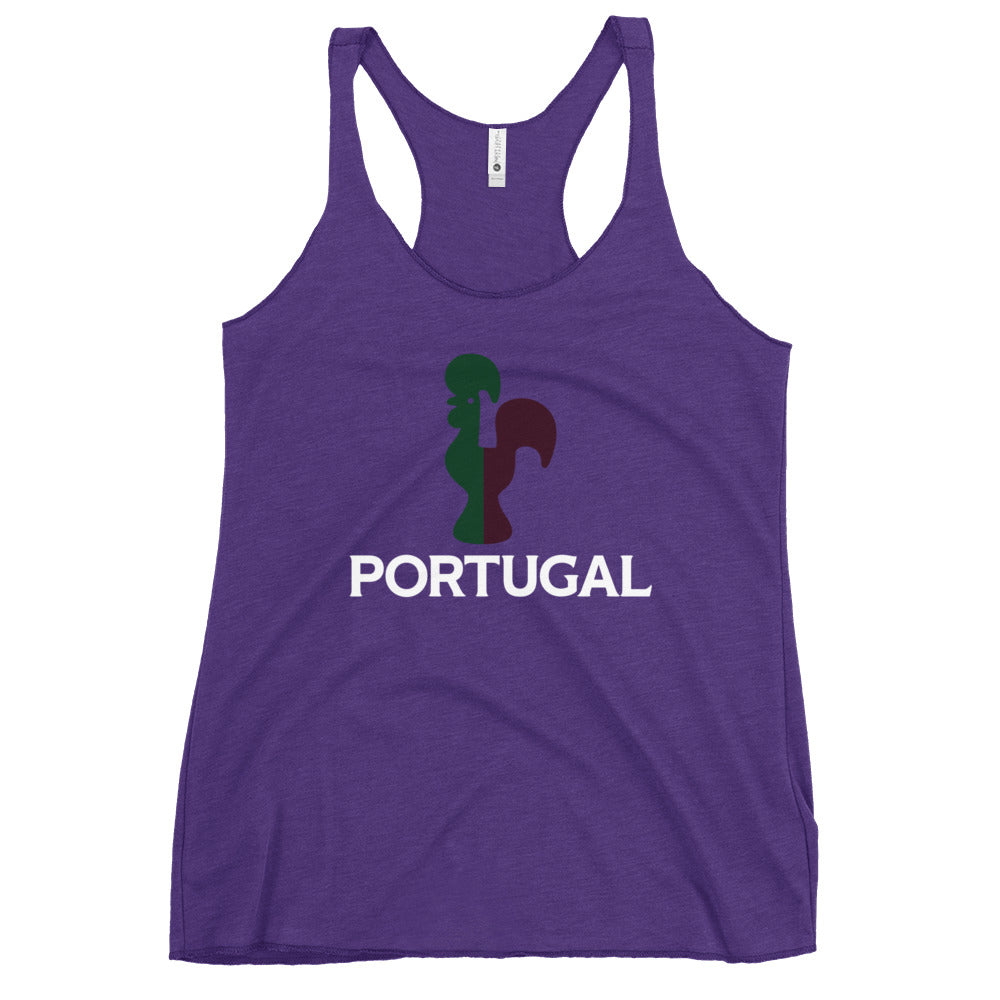 Portuguese Rooster Women's Racerback Tank